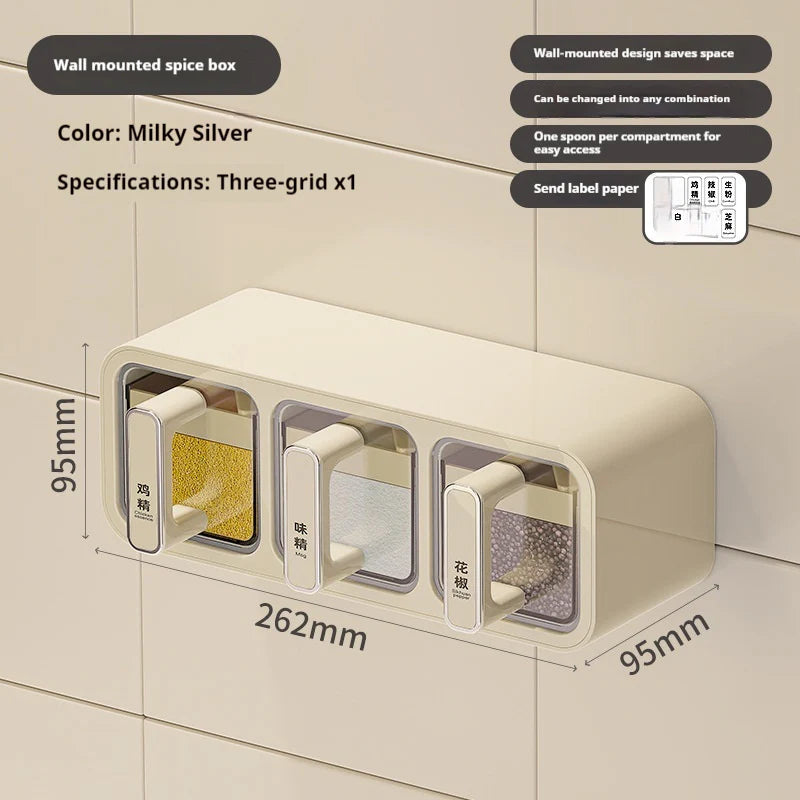 Household Kitchen Wall Hanging Decoration Type Condiment Storage Box