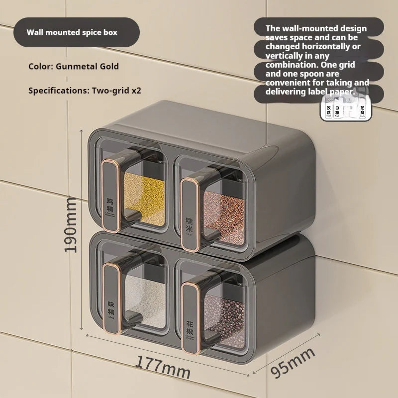Household Kitchen Wall Hanging Decoration Type Condiment Storage Box