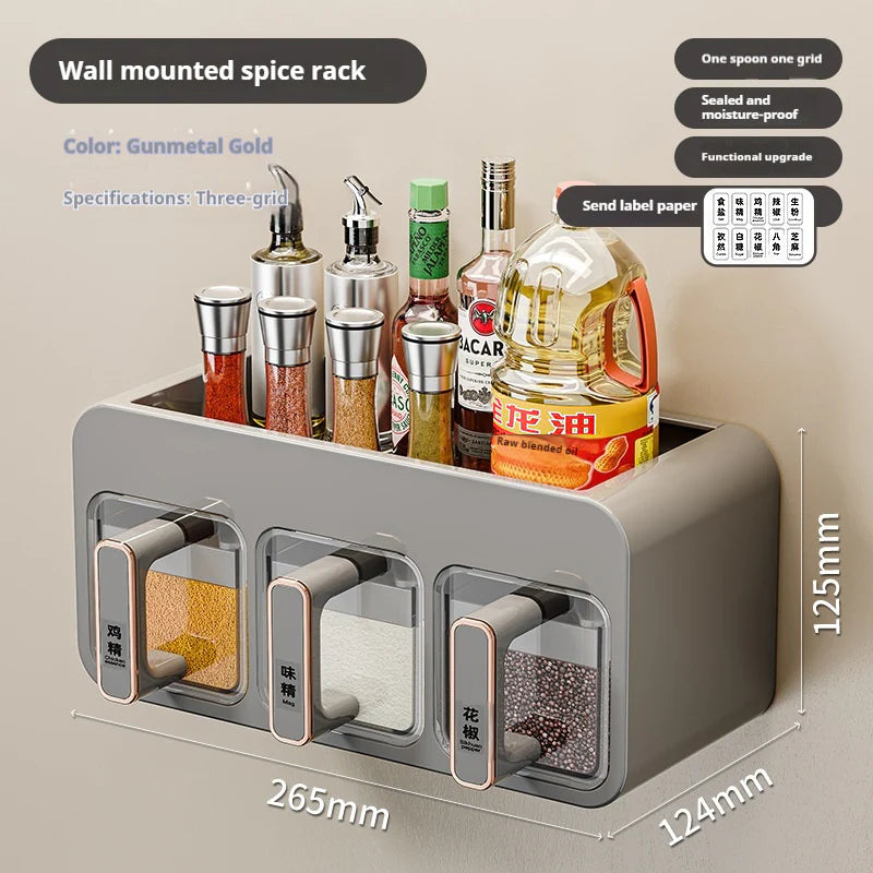 Household Kitchen Wall Hanging Decoration Type Condiment Storage Box